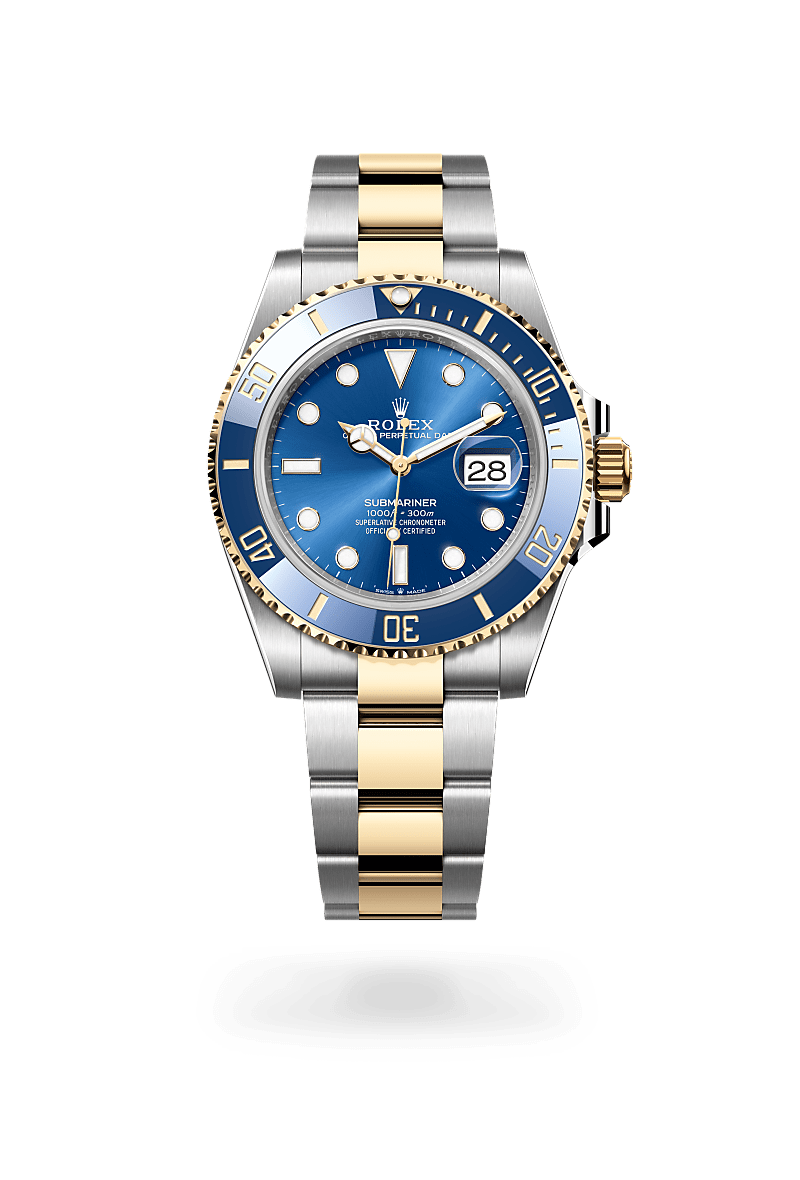 Rolex Submariner in Oystersteel and gold m126613lb-0002 at Reeds Jewelers