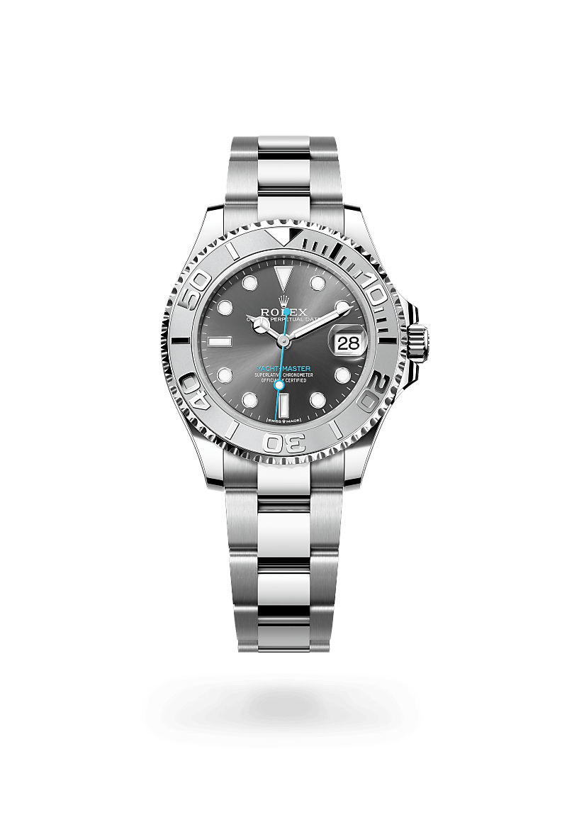 Rolex Yacht-Master in Platinum, Oystersteel m268622-0002 at Reeds Jewelers